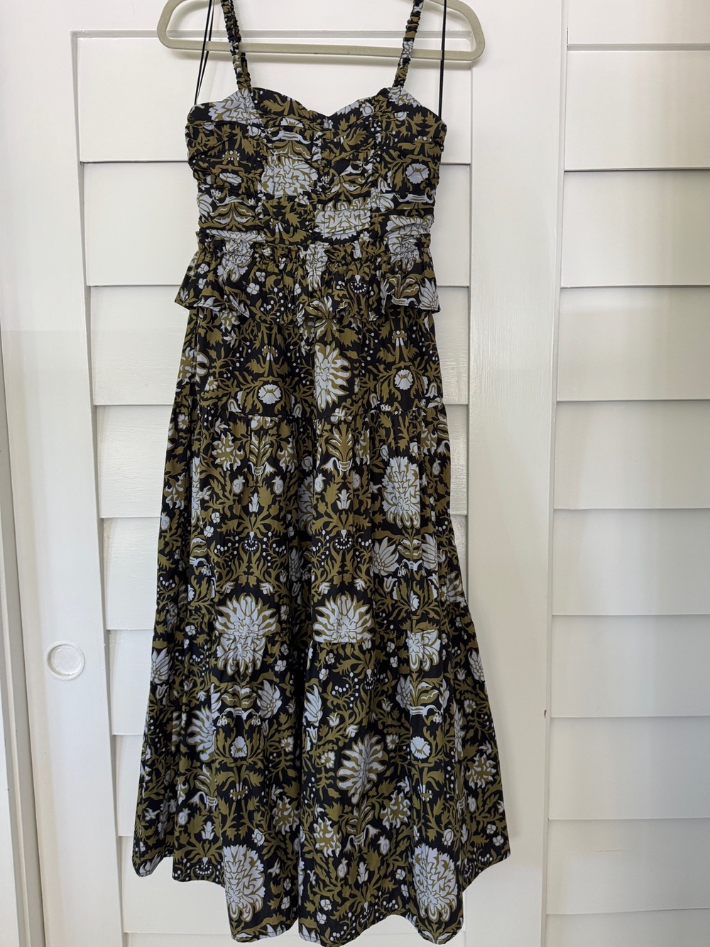Hyacinth House Floral Midi Dress with Spaghetti Straps